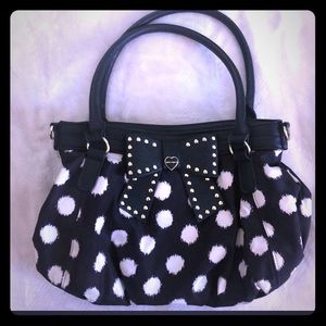 Betsey Johnson polka dot bag with bow